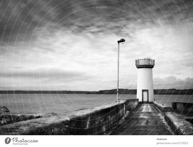 Stehlampe Ferien & Urlaub & Reisen Tourismus Ausflug Ferne Sightseeing Landschaft Horizont Küste Bucht Meer Turm Leuchtturm Bauwerk Architektur Anlegestelle