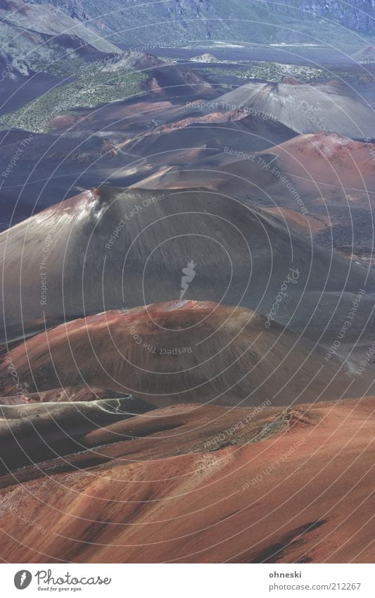 Mars Natur Landschaft Urelemente Erde Hügel Berge u. Gebirge Vulkan Haleakala Vulkankrater Farbfoto Außenaufnahme Tag Menschenleer vulkanisch Reisefotografie