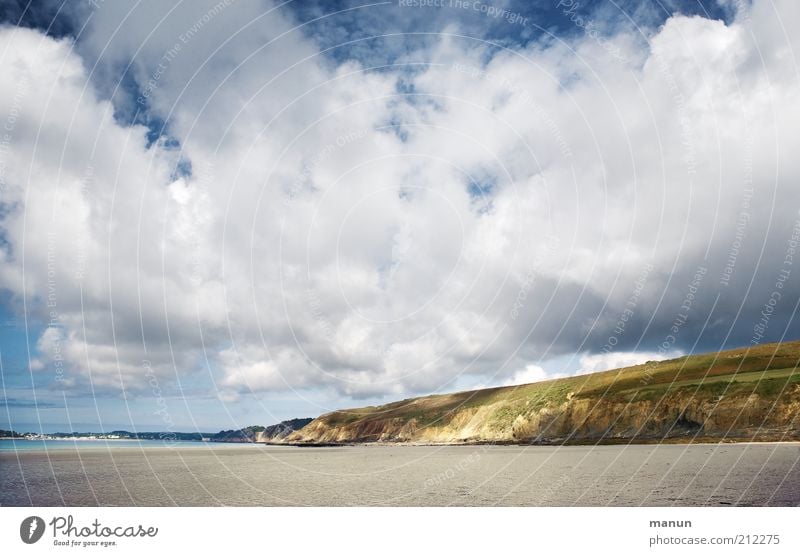 Bretagne, Wolken über l'Aber Ferien & Urlaub & Reisen Tourismus Ferne Freiheit Sommer Sommerurlaub Umwelt Natur Landschaft Urelemente Erde Sand Klima Wetter