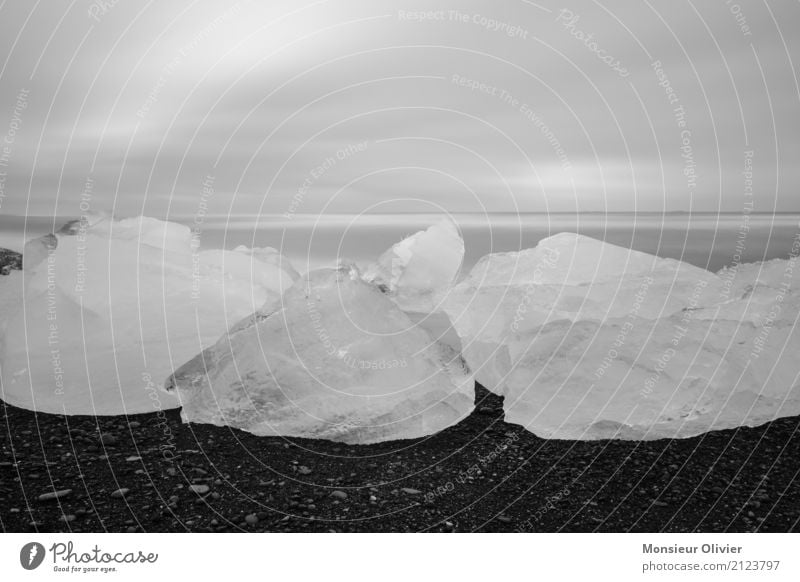 Diamond Beach, Jökulsárlón Glacier Lagoon, Iceland Natur Landschaft Sonnenaufgang Sonnenuntergang Klima Eis Frost Wellen Küste Strand Lavastrand Fotografieren