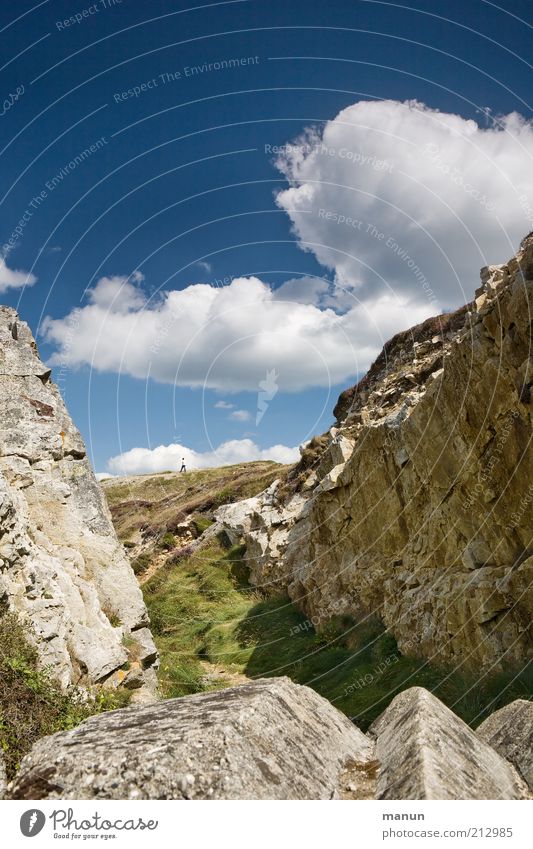 Felsen am Pointe de Menhir Ferien & Urlaub & Reisen Tourismus Ausflug Sommer Sommerurlaub wandern Natur Landschaft Urelemente Schönes Wetter Hügel