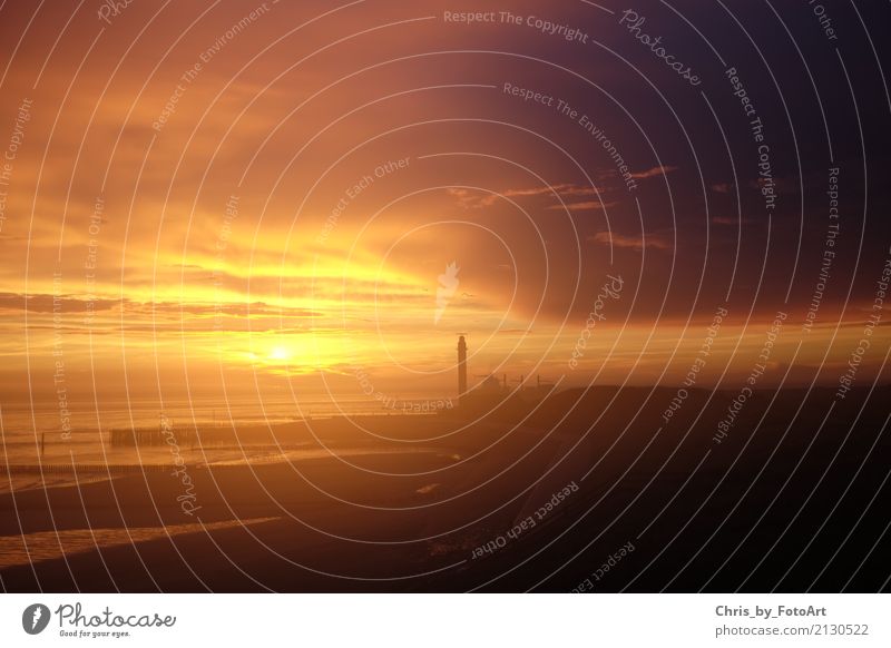 chris_by_fotoart Natur Himmel Wolken Nachthimmel Schönes Wetter Nordsee Meer Westkapelle Niederlande Europa Leuchtturm fantastisch Farbfoto Außenaufnahme