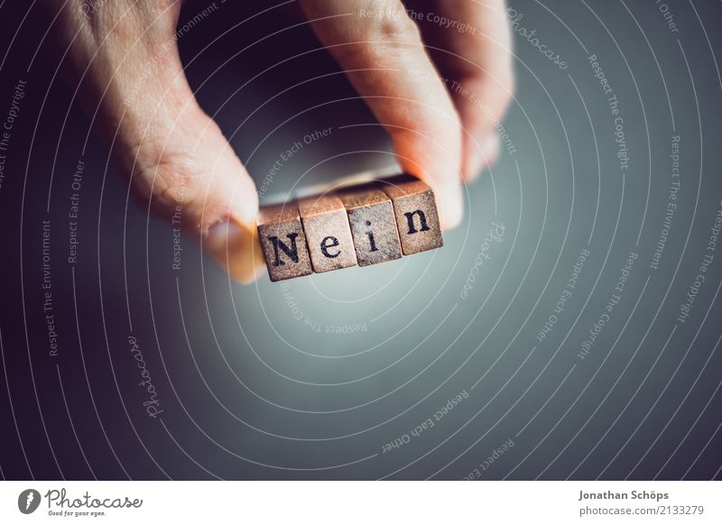 Nein Entschlossenheit Text wählen Wahlen Entscheidung unentschlossen Typographie Schriftzeichen Holz Stempel Parteien wichtig entschieden Parlament Regierung