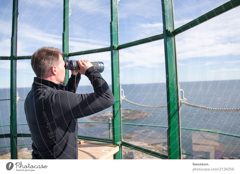 900 | ausblick. Ferien & Urlaub & Reisen Tourismus Ausflug Abenteuer Ferne Freiheit Sightseeing Expedition Sommer maskulin Mann Erwachsene Körper 1 Mensch