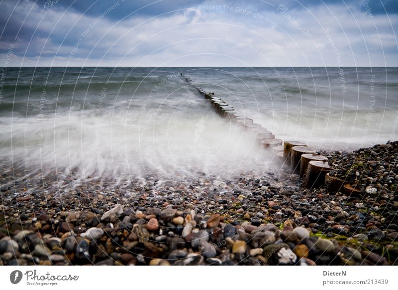 In Bewegung Umwelt Natur Landschaft Wasser Himmel Horizont Sommer Wind Sturm blau mehrfarbig gelb schwarz Farbfoto Außenaufnahme Strukturen & Formen