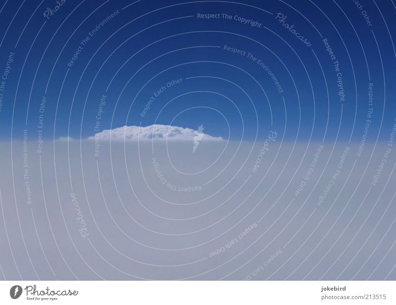 Versteckspiel Luft nur Himmel Wolken Horizont Wetter Schönes Wetter blau weiß Ferne Freiheit Unendlichkeit Zukunft Erscheinung träumen Leichtigkeit Hügel Niveau