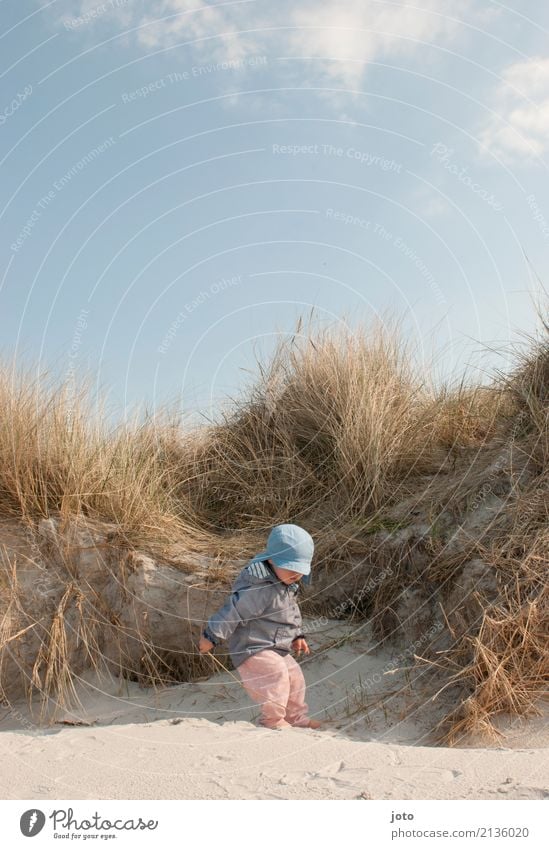 entdecken Freude Gesundheit Zufriedenheit Spielen Ferien & Urlaub & Reisen Ausflug Freiheit Sommer Sommerurlaub Strand Kind lernen feminin Kleinkind Kindheit