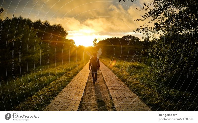 Abendspaziergang Wellness Leben harmonisch Wohlgefühl Zufriedenheit Sinnesorgane Erholung ruhig Meditation Schwimmen & Baden Ferien & Urlaub & Reisen Tourismus