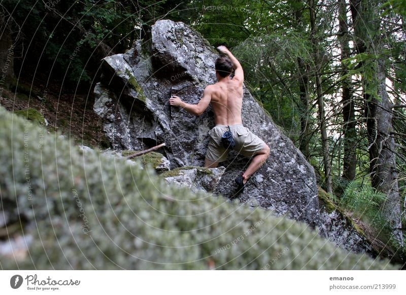 rock artist Lifestyle Freizeit & Hobby Ferien & Urlaub & Reisen Abenteuer Freiheit Berge u. Gebirge Sport Klettern Bergsteigen Mensch maskulin Mann Erwachsene