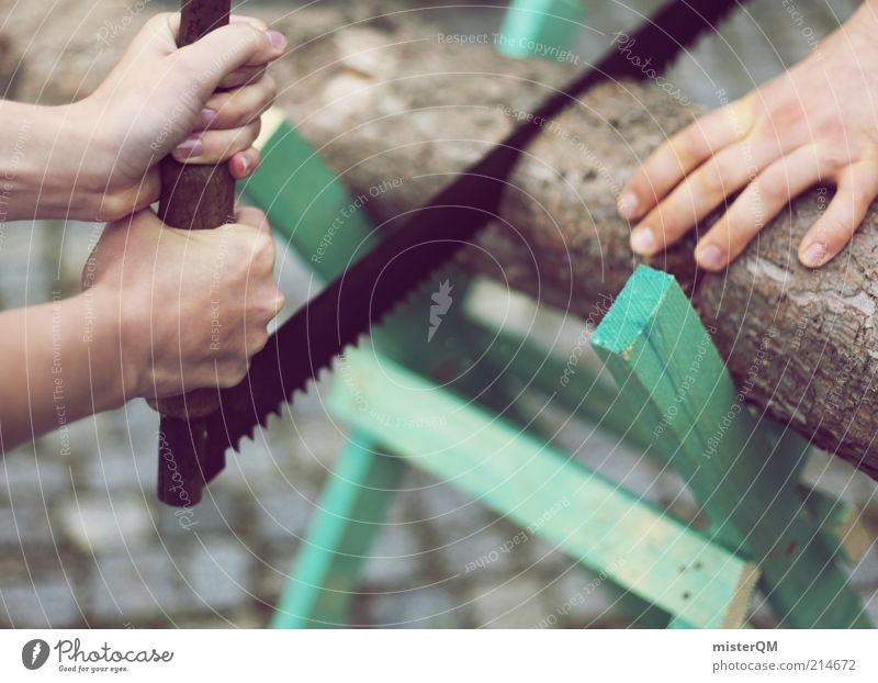 Süßholzraspler. ästhetisch Zufriedenheit Hochzeitspaar Hochzeitszeremonie Säge zerstören zweiteilig Holz Hand Arbeit & Erwerbstätigkeit anstrengen Aufgabe