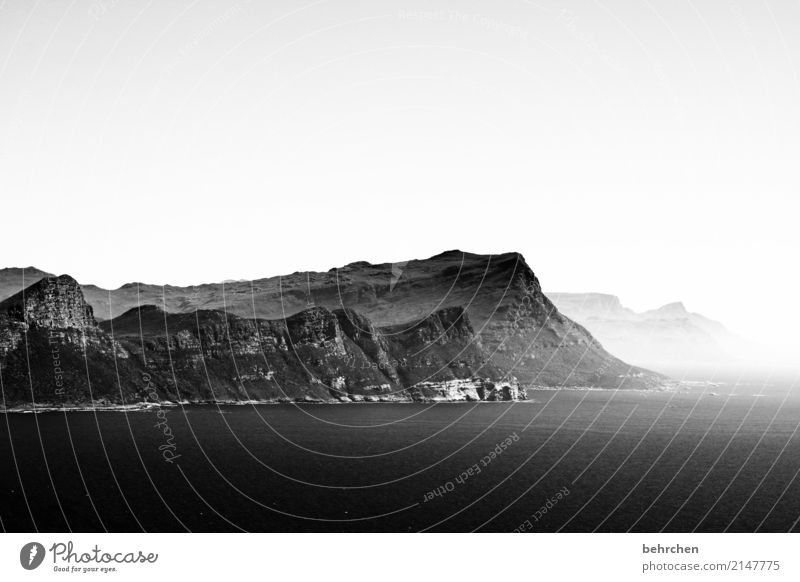 cape point Ferien & Urlaub & Reisen Tourismus Ausflug Abenteuer Ferne Freiheit Landschaft Wasser Himmel Nebel Berge u. Gebirge Wellen Küste Meer Cape Point