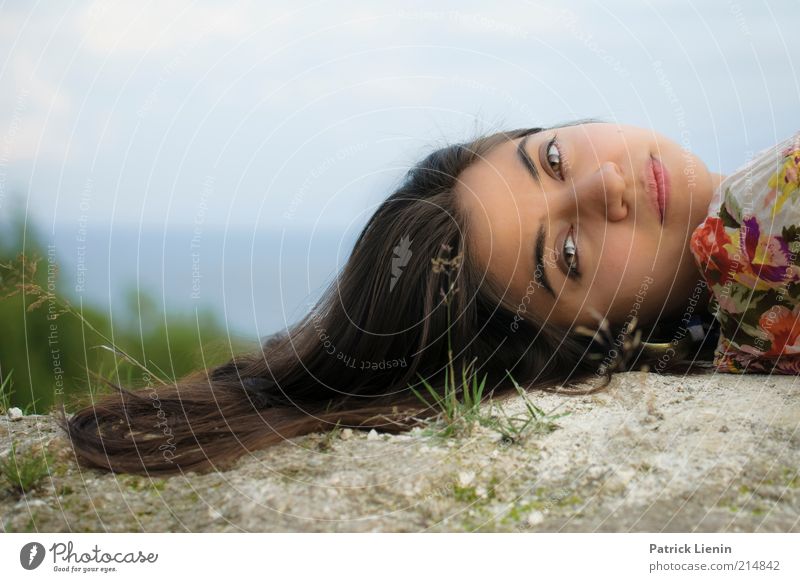 The way you look Mensch feminin Junge Frau Jugendliche Erwachsene Kopf Haare & Frisuren Gesicht 1 18-30 Jahre Umwelt Natur Landschaft Pflanze Wetter Hügel Küste