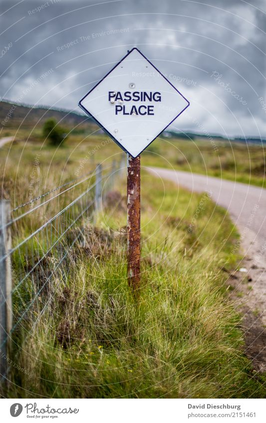 Wendemöglichkeit Ferien & Urlaub & Reisen Tourismus Ausflug Abenteuer Natur Himmel Wolken Frühling Sommer Herbst Regen Wiese Feld Verkehr Autofahren Straße