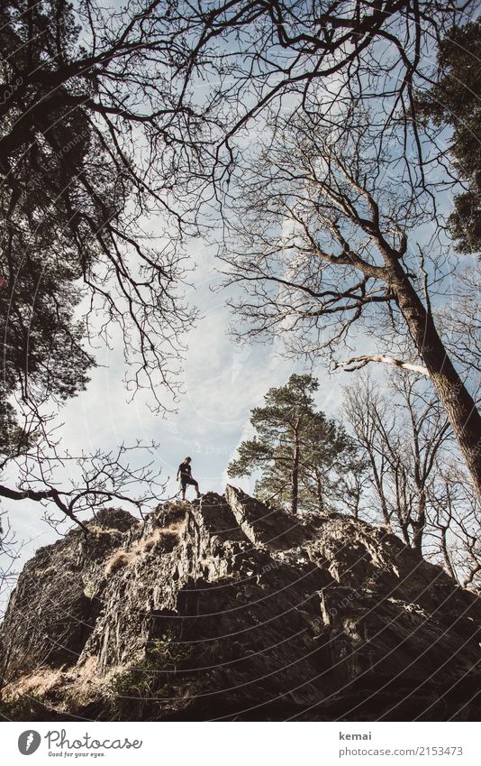 Gipfelstümer Lifestyle Leben harmonisch Wohlgefühl Zufriedenheit Erholung ruhig Freizeit & Hobby Abenteuer Freiheit wandern Mensch 1 Natur Himmel Wolken