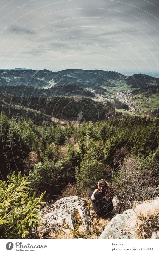 Aussichtsplätzchen Lifestyle Leben harmonisch Wohlgefühl Zufriedenheit Sinnesorgane Erholung ruhig Freizeit & Hobby Ausflug Abenteuer Ferne Freiheit wandern