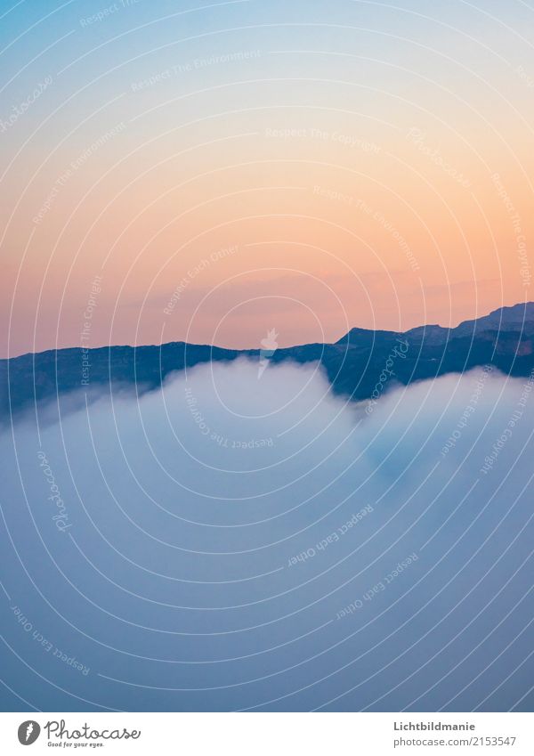 Morgenwolke Freude ruhig Dampfbad Freiheit Expedition Natur Landschaft Urelemente Erde Luft Himmel Wolken Horizont Sonne Klimawandel Schönes Wetter Felsen