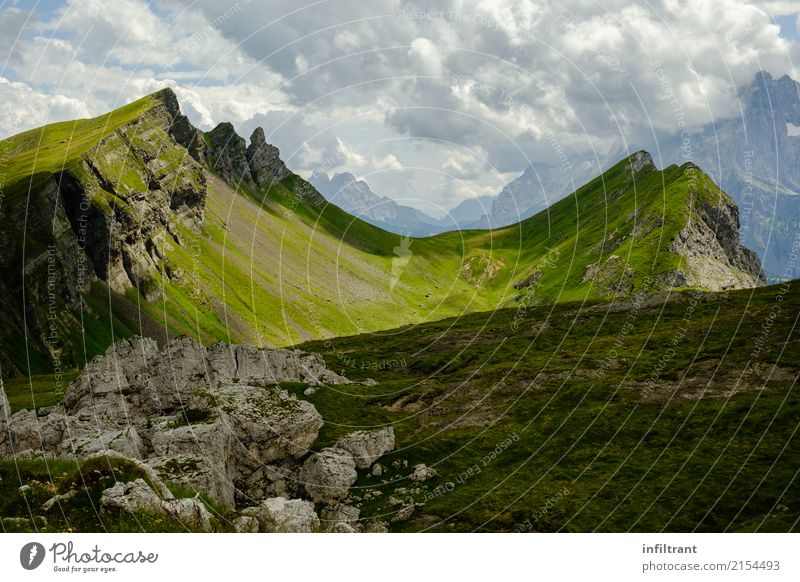 Dolomiten - Nähe Refugio Tissi Ferien & Urlaub & Reisen Abenteuer Ferne Sommer Berge u. Gebirge wandern Natur Landschaft Hügel Felsen Alpen Italien Europa