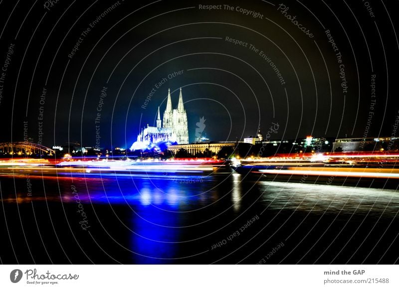 Cologne City Lights - Kölner Lichter Veranstaltung Deutschland Nordrhein-Westfalen Europa Stadt Stadtzentrum Skyline Kirche Dom Brücke Bauwerk Gebäude