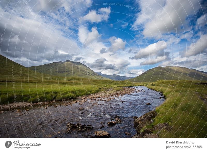 Schottische Highlands Ferien & Urlaub & Reisen Ausflug Abenteuer Freiheit Expedition Camping Berge u. Gebirge wandern Natur Landschaft Wasser Himmel Wolken