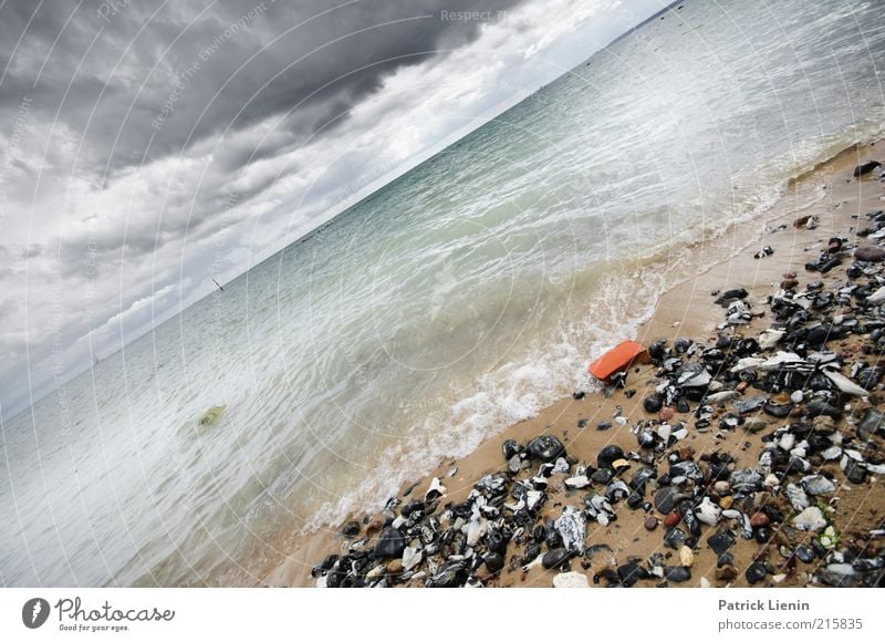 ein bisschen schräg Umwelt Natur Landschaft Urelemente Erde Sand Luft Wasser Himmel Wolken Gewitterwolken Klima Klimawandel Wetter schlechtes Wetter Unwetter