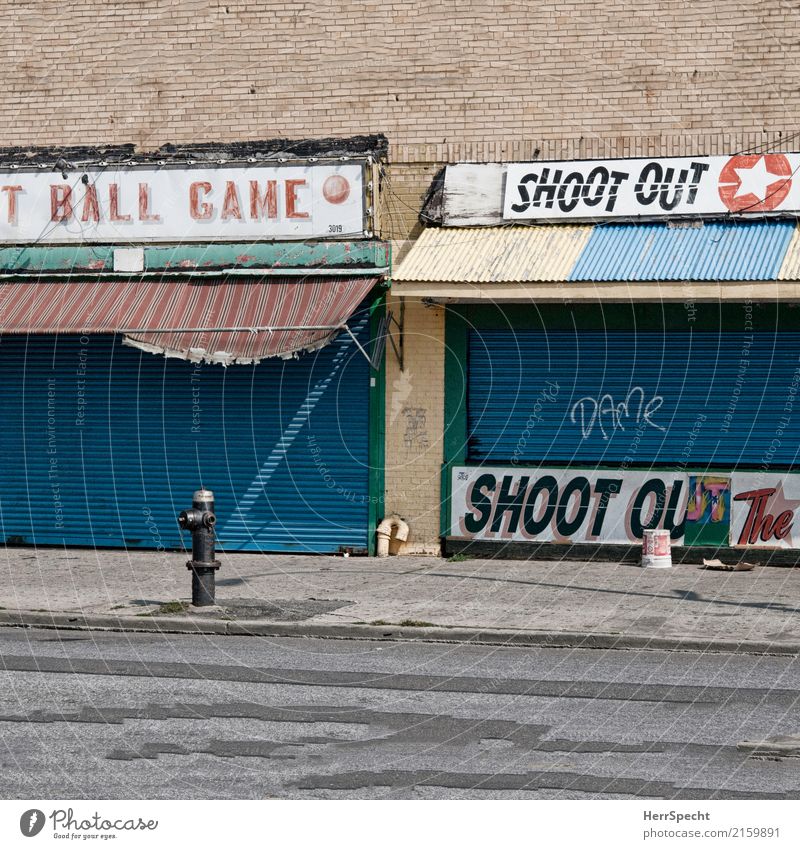 Ball Game Shoot Out Freizeit & Hobby Tourismus Ausflug Städtereise Entertainment Jahrmarkt New York City Brooklyn Coney Island Stadtrand Haus Bauwerk Gebäude