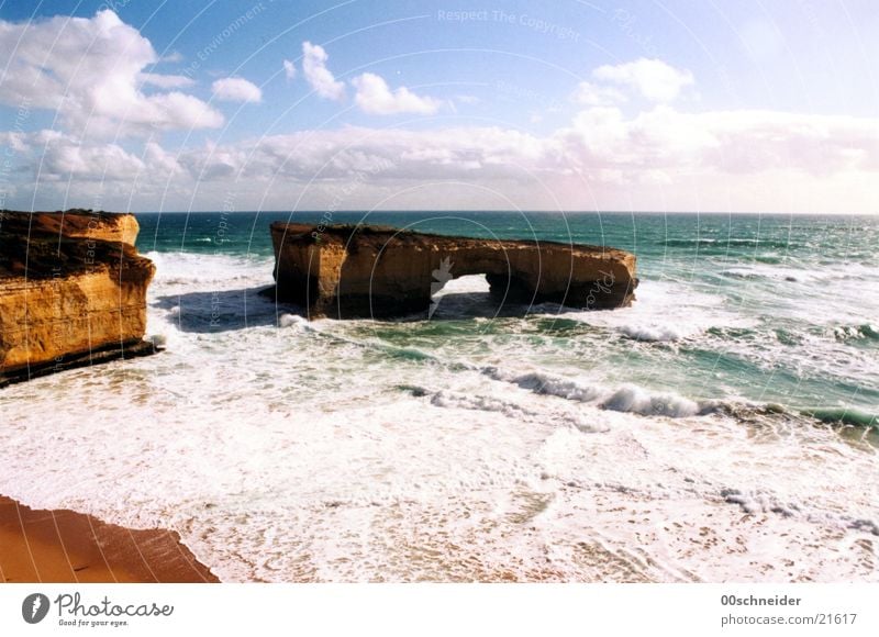 london bridge Great Ocean Road Australien Brandung Meer Küste ocean road Wasser Felsen Stein