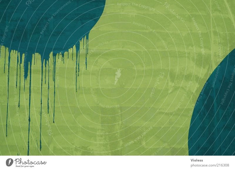 [HH10.1] - Verlaufen - haben wir uns nicht Zeichen einfach grün Wand Farbfoto Außenaufnahme Strukturen & Formen Kreis kreisrund Anschnitt Detailaufnahme