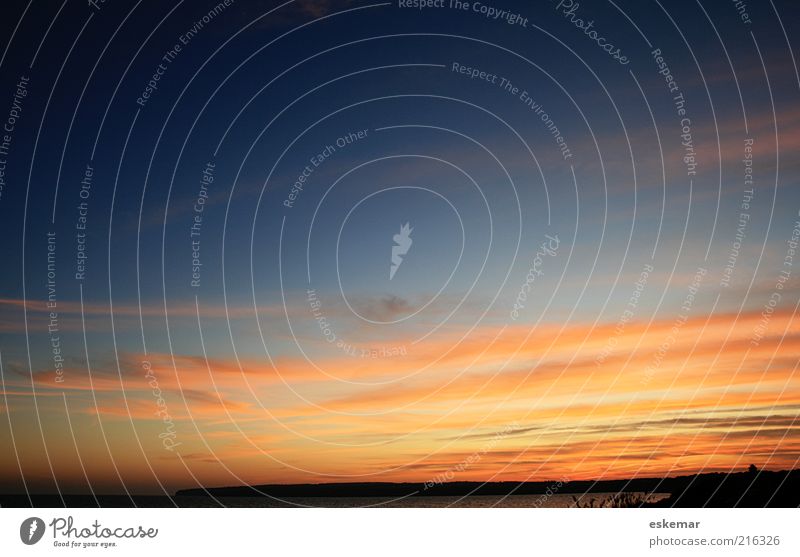 Formentera sunset Natur Landschaft Urelemente Wasser Himmel Wolken Horizont Sonnenaufgang Sonnenuntergang Sommer Wetter Küste Strand Meer Mittelmeer Insel