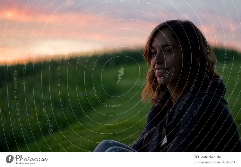 Julia | sonnenuntergang Mensch feminin Junge Frau Jugendliche Erwachsene Gesicht 1 18-30 Jahre Umwelt Natur Landschaft Himmel Wolken Sonnenaufgang