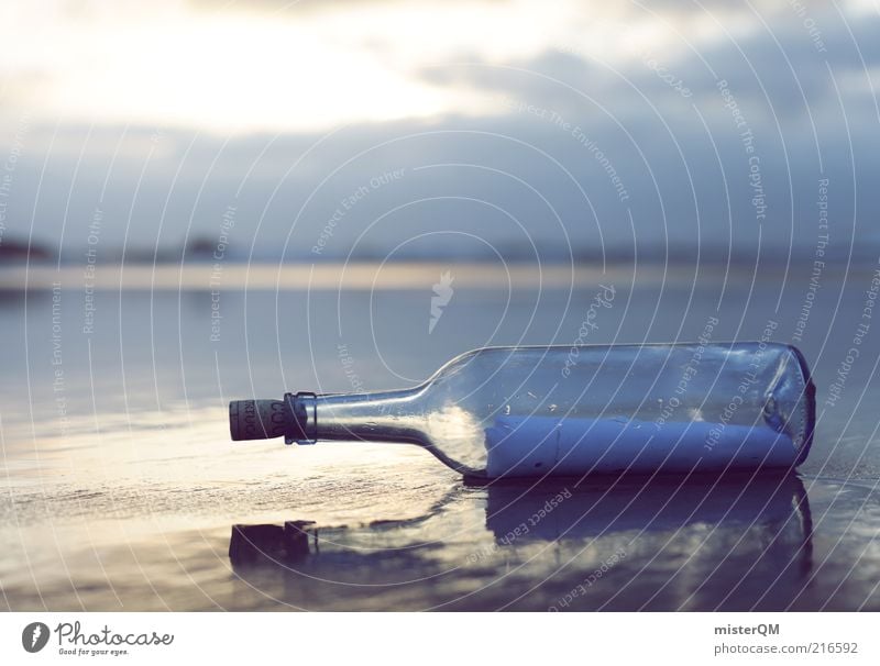 From the Past. Abenteuer ästhetisch Post Flasche Flaschenpost Information Vergangenheit Kommunizieren Kommunikationsmittel Meer Strandgut finden altmodisch