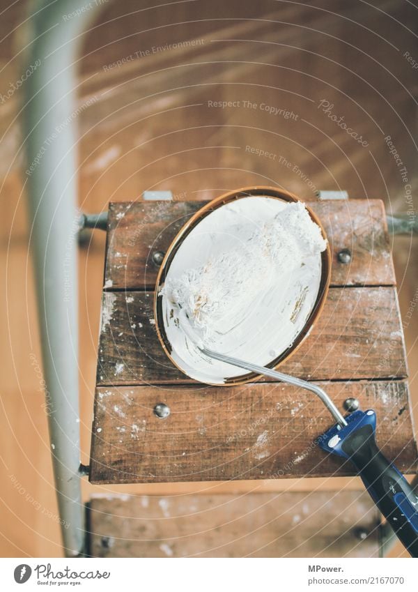 olle rolle Arbeit & Erwerbstätigkeit Beruf Handwerker Anstreicher 1 gebrauchen Renovieren Malerbetrieb Farbe Leiter Umbauen Baustelle neu Erneuerung streichen