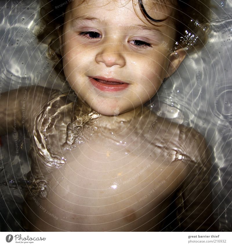 Happy drowner Schwimmen & Baden Mensch maskulin Kind Kleinkind Junge Kindheit Kopf Brust 1 1-3 Jahre Wasser Glück Sauberkeit Badewanne mehrfarbig Innenaufnahme