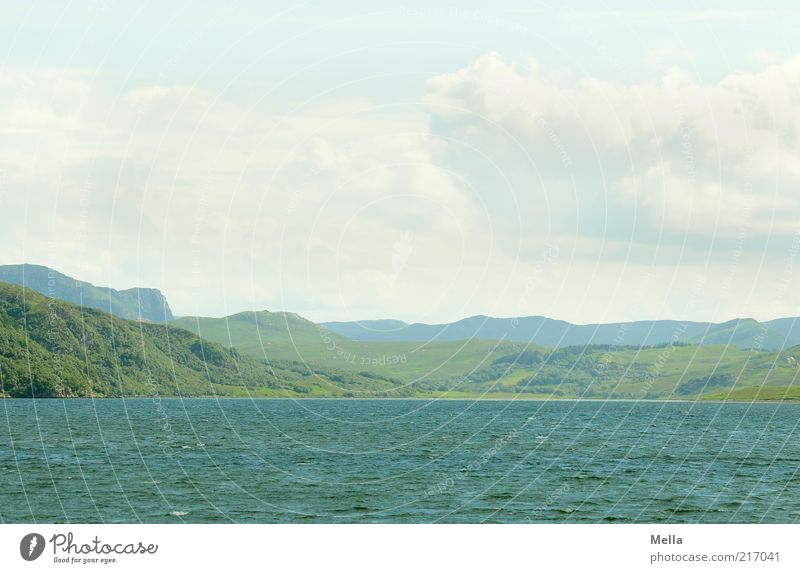 Kein Ende in Sicht Ferien & Urlaub & Reisen Ausflug Ferne Meer Berge u. Gebirge Umwelt Natur Landschaft Urelemente Erde Wasser Hügel Küste Bucht frei