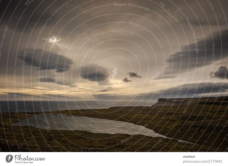 süß und salzig Natur Landschaft Pflanze Wasser Himmel Wolken Horizont Frühling Wetter Schönes Wetter Wind Gras Felsen Berge u. Gebirge Küste Flussufer Bucht