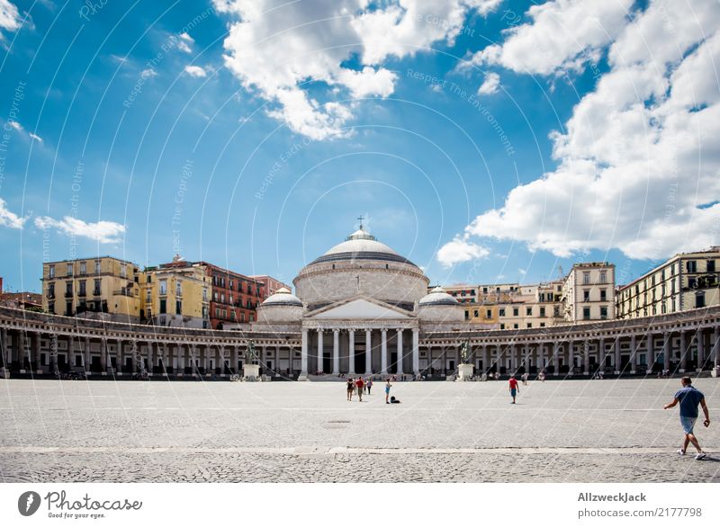 Piazza del Plebiscito in Neapel, Italien Reichtum elegant Freizeit & Hobby Ferien & Urlaub & Reisen Tourismus Ausflug Freiheit Sightseeing Städtereise Sommer