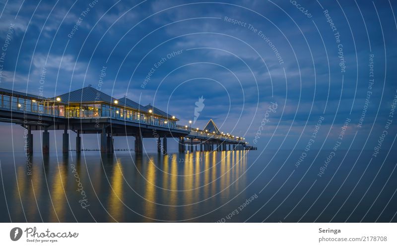 Heringsdorf Ferien & Urlaub & Reisen Tourismus Ausflug Ferne Freiheit Sommer Sommerurlaub Strand Meer Landschaft Wasser Himmel Wolken Nachthimmel Sonnenaufgang