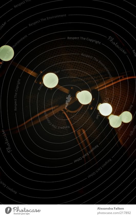 Watt Energiewirtschaft leuchten dunkel Beleuchtung Glühbirne Elektrizität Stromverbrauch Gedeckte Farben Innenaufnahme Menschenleer Kunstlicht Installationen
