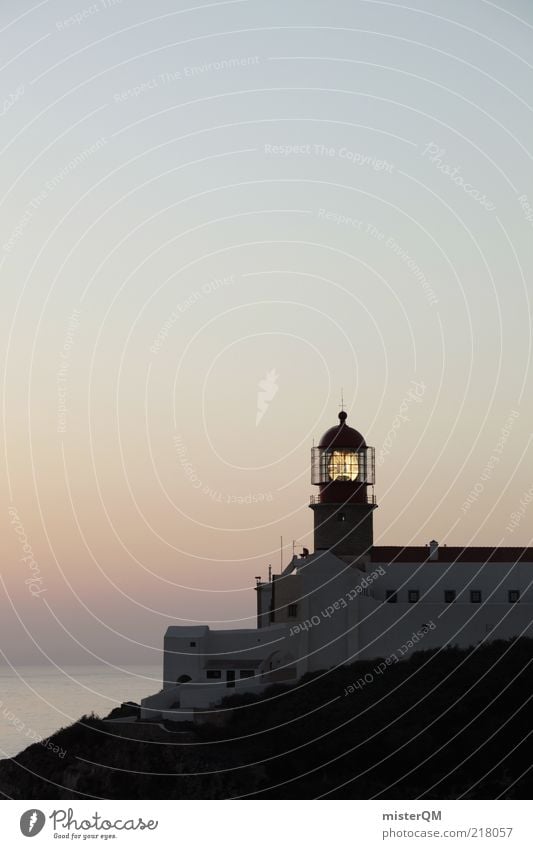 Der Letzte macht das Licht aus. ästhetisch Zufriedenheit Leuchtturm Signal Abenddämmerung Turm Idylle Ferien & Urlaub & Reisen Urlaubsstimmung Urlaubsfoto