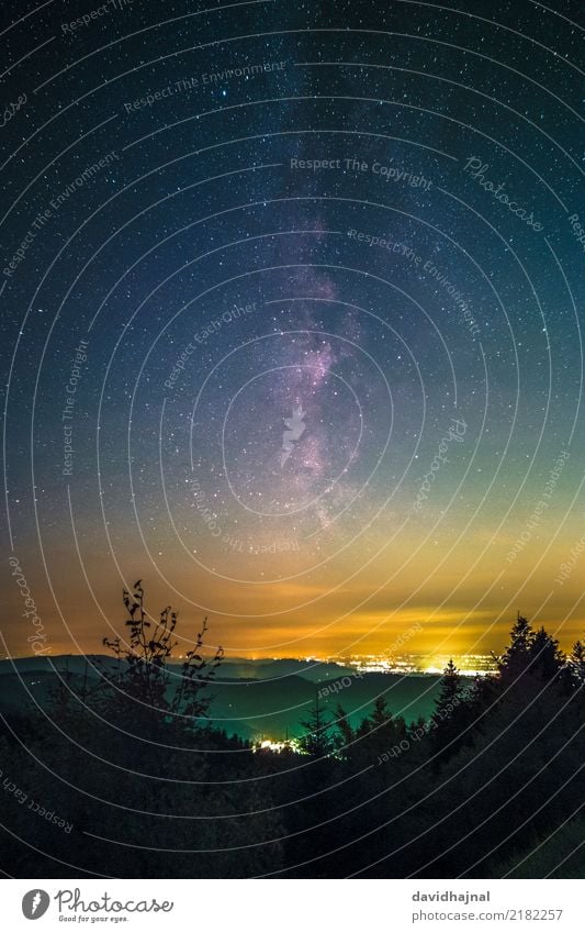 Schwarzwaldhochstraße Ferien & Urlaub & Reisen Tourismus Ausflug Wissenschaften Astronomie Kunst Kunstwerk Umwelt Natur Landschaft Himmel Nachthimmel Stern Baum