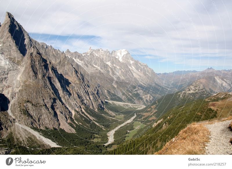 Alpen Natur Landschaft Berge u. Gebirge Gipfel Außenaufnahme Tag Panorama (Aussicht) Menschenleer Reisefotografie