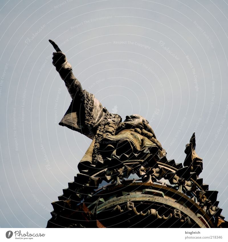 Kolumbus Bildung maskulin Mann Erwachsene Finger 1 Mensch Skulptur Lissabon Portugal Europa Hauptstadt Denkmal Bekanntheit Erfolg Tapferkeit Mut Leidenschaft