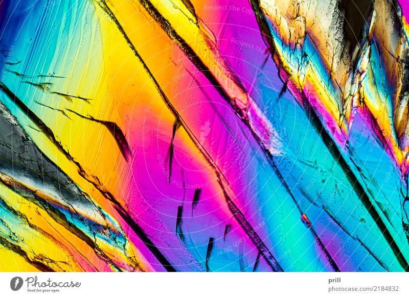 colorful Sucrose micro crystals Wissenschaften Natur außergewöhnlich Zucker saccharose mikro kristall Kohlenhydrate Mineralien mikrokristall Kristallstrukturen