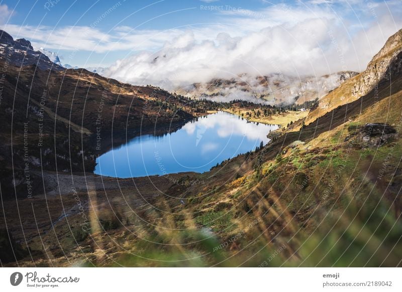 Engstlensee Erholung Ferien & Urlaub & Reisen Tourismus Sommer Berge u. Gebirge wandern Umwelt Natur Landschaft Himmel Schönes Wetter Alpen See außergewöhnlich