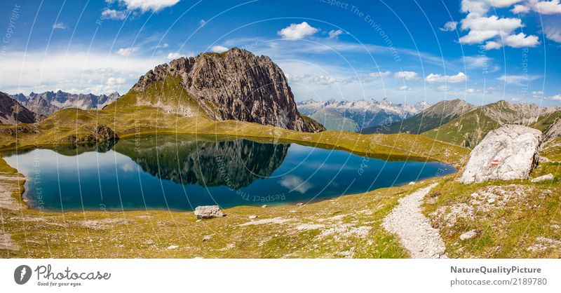 idyllic reflection in kogelsee Freizeit & Hobby Ferien & Urlaub & Reisen Tourismus Ausflug Abenteuer Ferne Freiheit Sommer Sommerurlaub Berge u. Gebirge wandern