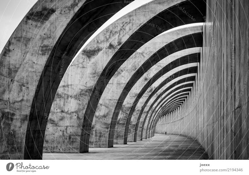 Was man daraus macht. Bauwerk Architektur Mauer Wand außergewöhnlich gigantisch hoch schwarz weiß Schwarzweißfoto Außenaufnahme Innenaufnahme Tag