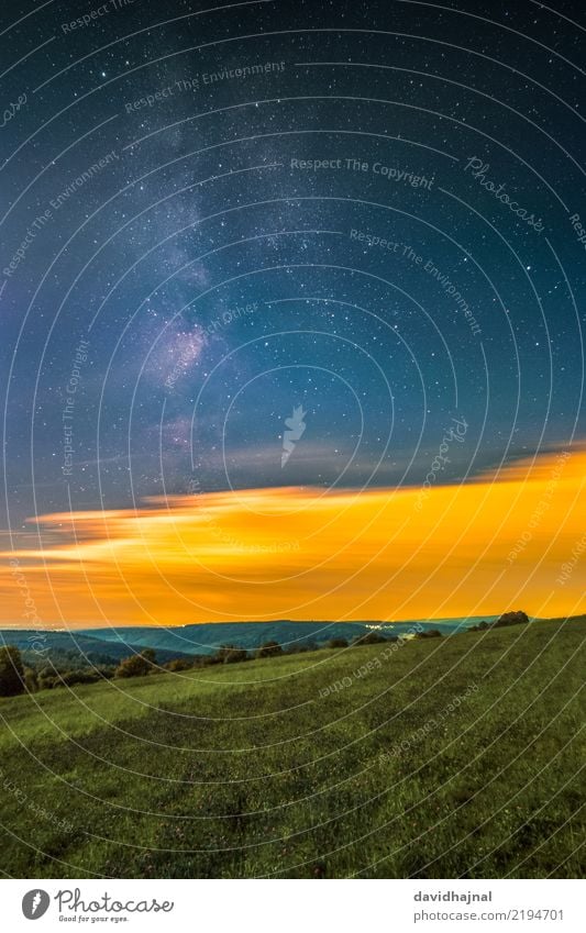 Odenwald Ferien & Urlaub & Reisen Ausflug Berge u. Gebirge Wissenschaften Astronomie Umwelt Natur Landschaft Wolken Nachthimmel Stern Herbst Baum Wald Hügel