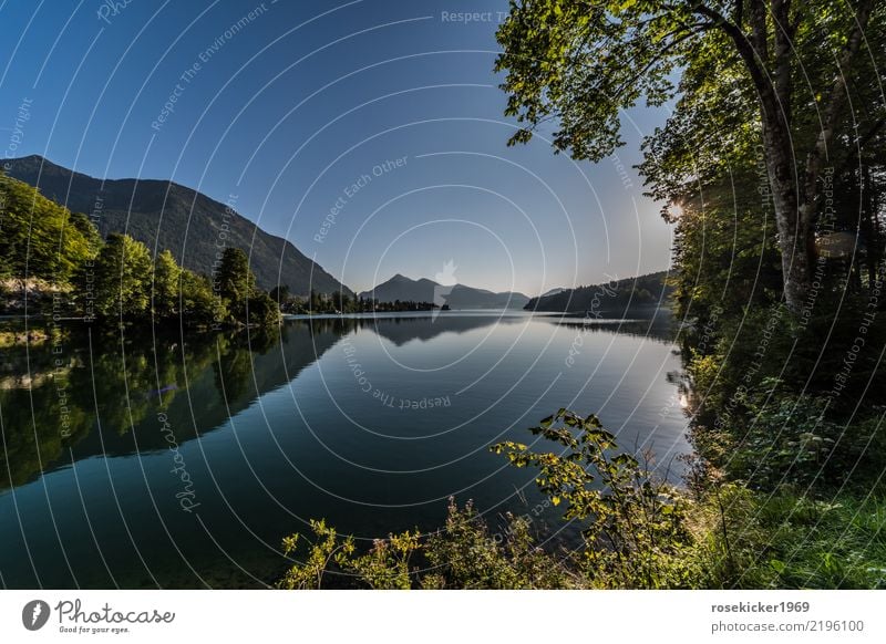 Morgenstimmung Ausflug Freiheit Sommerurlaub Wassersport Schwimmen & Baden wandern Wolkenloser Himmel Alpen Gesundheit schön Natur Ferien & Urlaub & Reisen