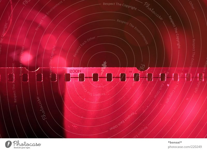 old school Fotografie Kleinbildfilm Streifen glänzend leuchten Blick alt dünn retro rot authentisch Nostalgie Filmmaterial Kleinbildfotografie