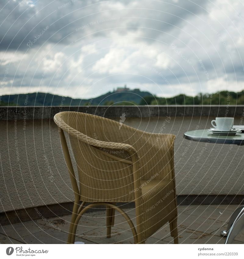 Kaffee mit Wartburgblick Tasse Lifestyle Erholung ruhig Ferne Umwelt Natur Landschaft Wolken Wald Berge u. Gebirge Idylle Kultur Leben Qualität Zeit Eisenach