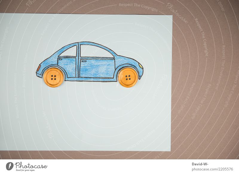 Auto Zeichnung III kaufen Reichtum elegant Stil Design sparen Basteln Modellbau Mensch Kunst Umwelt Klima Klimawandel Verkehr Verkehrsmittel Fahrzeug PKW